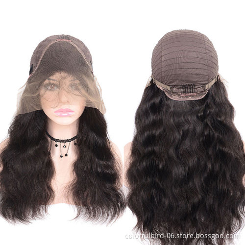 Raw Indian Remy Human Hair Wig with 13*4 frontal Wholesale Virgin Lace Closure Wig 13*4 lace front body wave wig